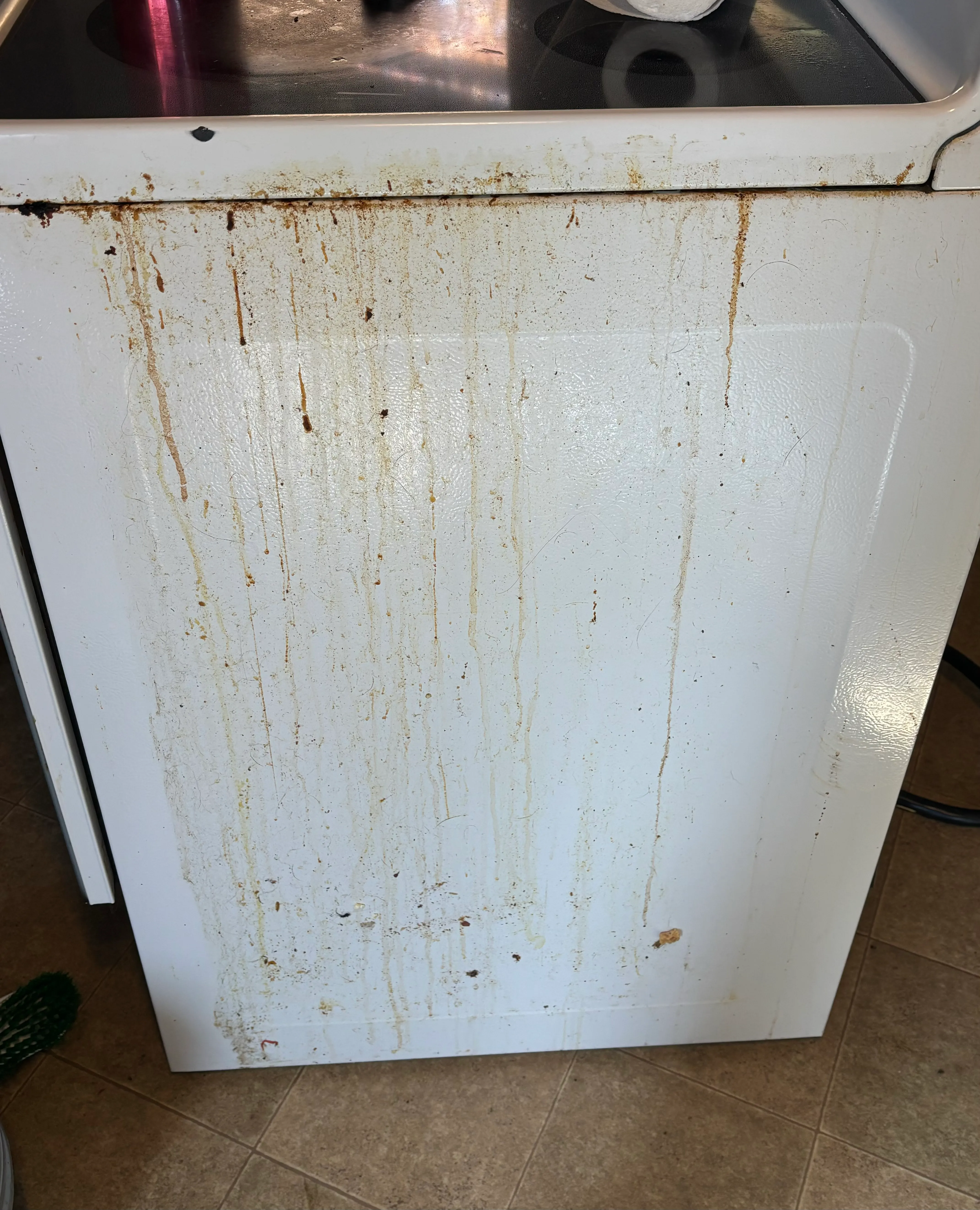Before: Real grime, real clean